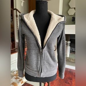 Uniqlo Gray Sherpa-Lined Jacket